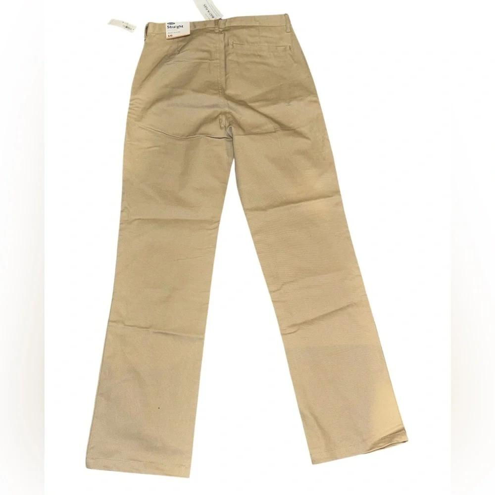 Old Navy Boys Tan Straight-Leg Pants